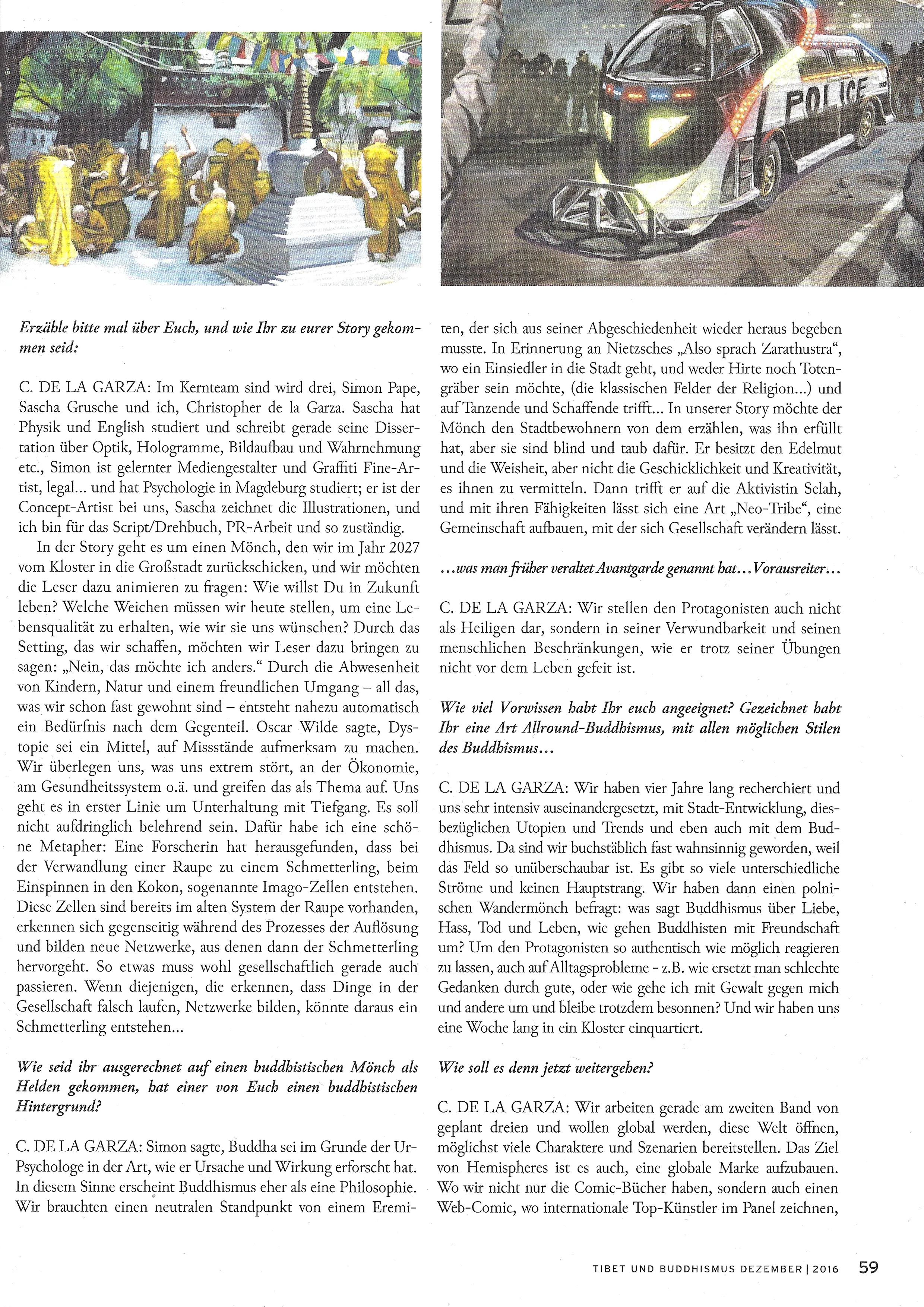 Zweite Seite des Beitrags in Tibet und Buddhismus, Ausgabe 115.