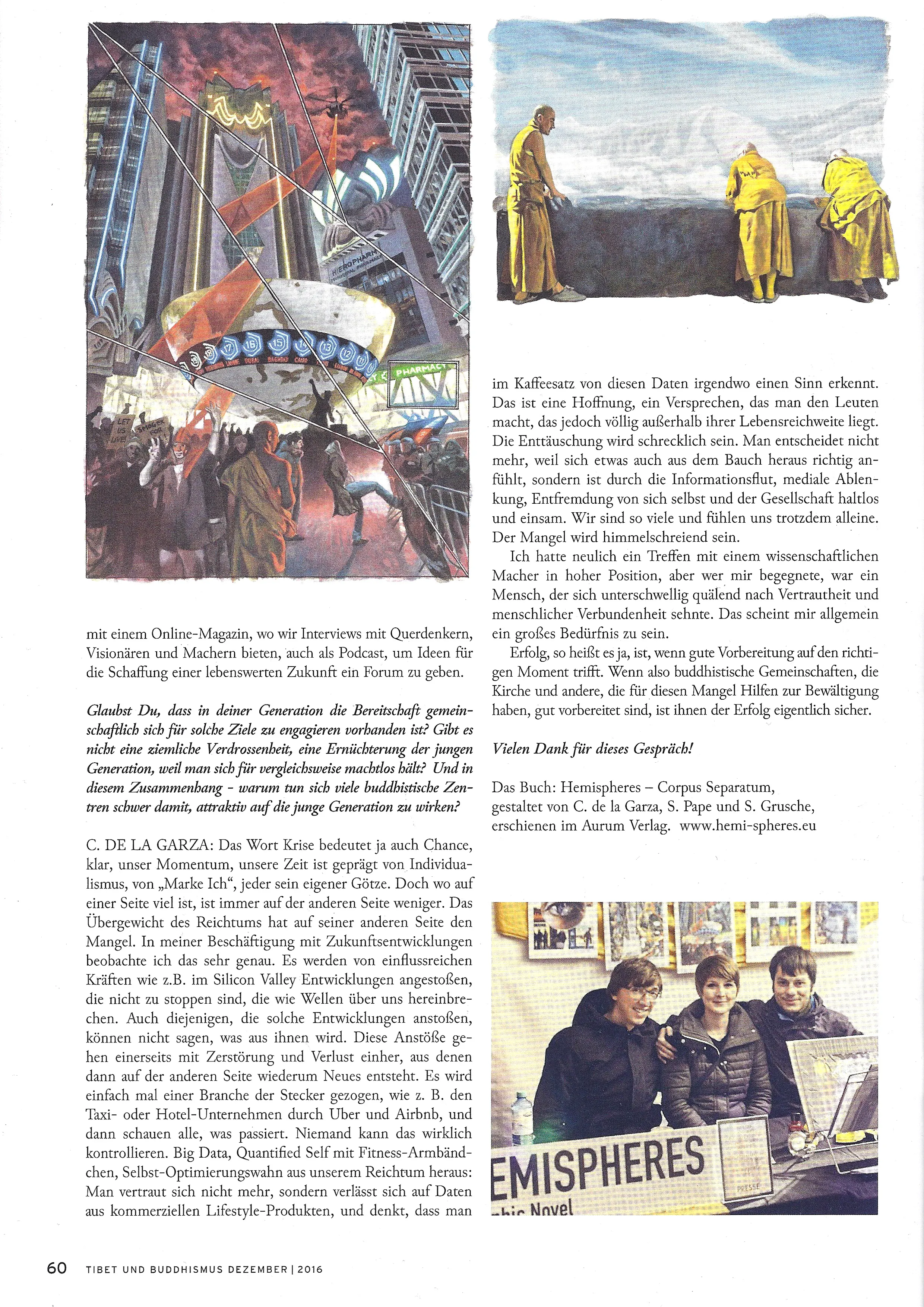 Dritte Seite des Beitrags in Tibet und Buddhismus, Ausgabe 115.